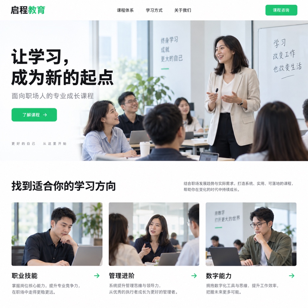 教育品牌新建官网设计